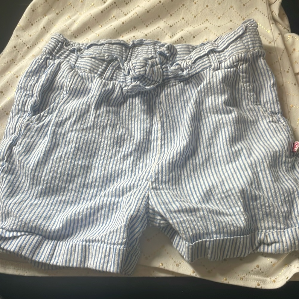 Girls Cotton Chambray Shorts